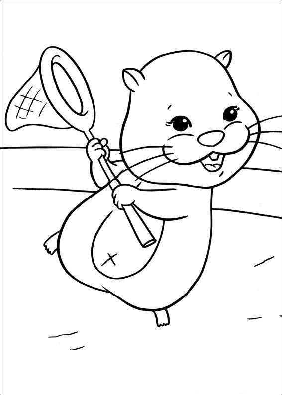 Plansa de colorat cu Hamsteri 39 33